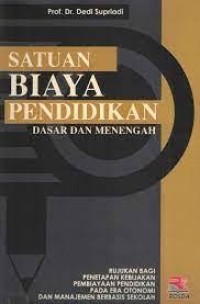 Image of Satuan Biaya Pendidikan Dasar Dan Menengah